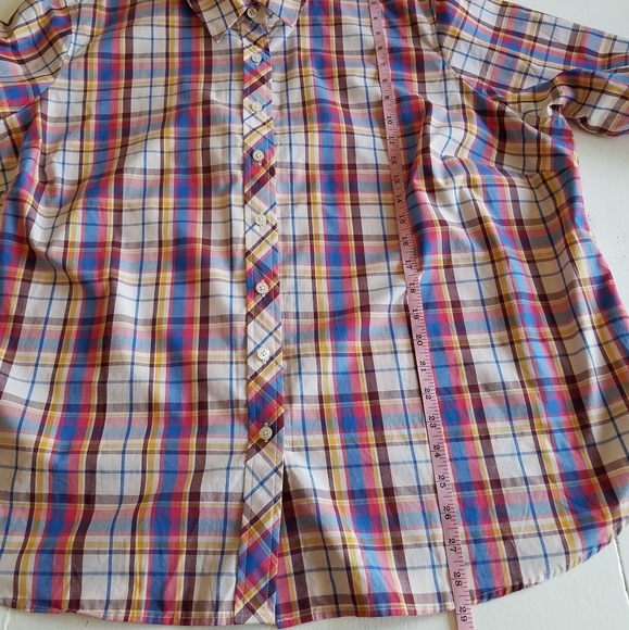 NWOT Talbots Plus Petite Plaid Long Sleeve Shirt Size 3XP 100 % Cotton - Picture 4 of 7